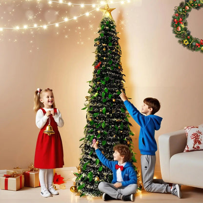 Árbol de Navidad Artificial Plegable – Montaje en 10 Segundos, Realista y Elegante